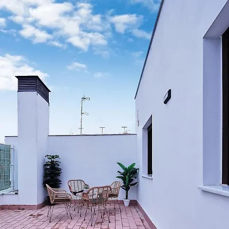 شقة La Terraza De Lulu Little كاديز